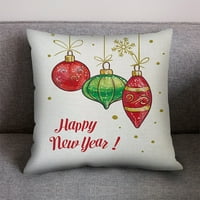 Božićni pamučni posteljina jastuk jastuk za jastuk za jastuk Navlaka Dekor Božićni kućni tekstil Kućni