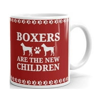 Bokseri su nova djeca kafe čaj keramički šalica uredski kupac poklon oz