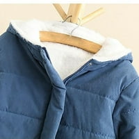 Wyongtao ženski zimski kaputi Fuzzy Fleece Warm Sherpa Hoodie Jakne dugme Zipper rever kardigan džemper,