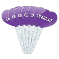 Charlsie Heart Love Cupcake Tippers - Set od 6