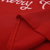 PXiakgy ženske mrežice s V-izrezom V-izrezom Trubetni rukavi sa labavim božićnim bluzom božićni pokloni