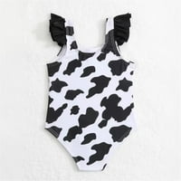 Swim odijela za djevojčice Djevojke Djevojke kupaći kostim sportskih krava otisci Bikini Rulffle kupaći