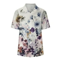 Smihono ženska modna majica s majicama bljeskalica u trendy ljeto seksi rever v izrez Košulje Leisure