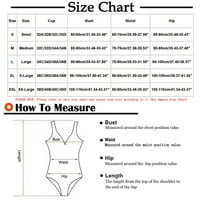 Kupaći kostimi za žene plus veličine, axxd seksi s podlogom prsa bez podzemnih čvrstog V-a s jednodijelnim
