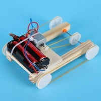 Aktudy drveni DIY električni remetni pogon na četiri kotača sklop automobila Model Kit Kidy igračka