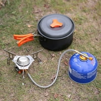 Lixada 3000W Kamp plin na otvorenom Kuhanje Portable Sklopivi Split s adapterom za pretvorbu plina