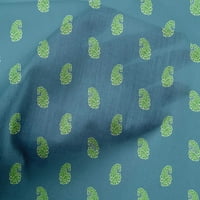 Onuone pamuk poplin teal plavi blok tkanine šivaći materijal za ispis tkanine od dvorišta širokog-8a