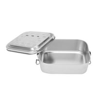 Kutija za ručak, prenosivi ručak od nehrđajućeg čelika BO Jednostruki sloj Piknik BBQ izolirani kontejner