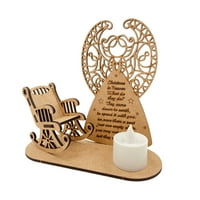 Lacyie božićne ukrase stolice za ljuljanje DIY drveni ukrasi