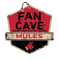 Središnji Missouri Mules 20 '' 20 '' Fan Cave Badge Sign