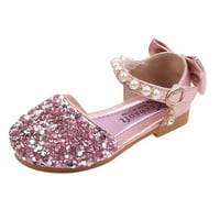 Kali_store djevojke 'sandale Kidsa sandale Djevojke Glitter Open TOE Ljetne cipele Kuka i petlje Platforma