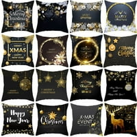 Božićni crni zlatni jastučnice Merry Božićni dekor za ukrašavanje kućnog dekoracija CASTION CORTH BOĆE