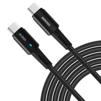 Urban USB C do USB C kabel 1,65ft 100W, USB 2. TIP CUPLING Kabel Brzi naboj za TCL 10L, iPad Pro, iPad