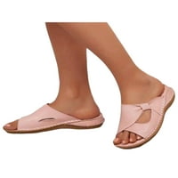 Ženski slajdovi kliznu na papuče izdužene sandale za klinove nepune ljetne cipele dame guste potplate