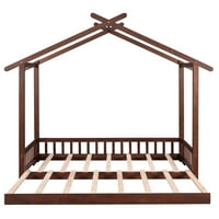 Proširenje kućnog kreveta, drvena dnevna kreveta, orah16