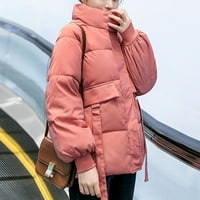 Topla i hladna otporna odjećaWinter kratki postolje ovratnik za žene topli kaput jakna s kapuljačom