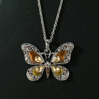 Privjesci za žene za žene za žene djevojke lično vintage višebojni leptir nakit ogrlice pokloni