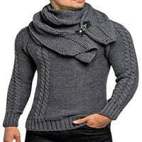 Cindysus muški džemper zimski topli skakač vrhovi dugih rukava pleteni džemperi putovanja pulover ugodnim