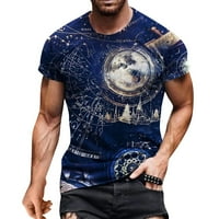 Košulje za muškarce Majica Crt Ležerne prilike za muške kratke bluze 3D 3D Ispisano Ljeto okruglo Muška