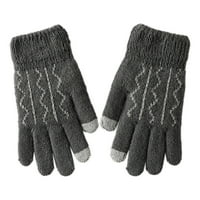 FABIURT Rukavice za žene i muškarce Screen rukavice za zimske terme plus pletene biciklističke rukavice,