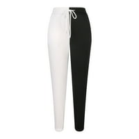 Patlollav Clearence ženske patchwork pantalone visokog struka sa više džepova korzet duge hlače