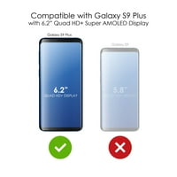 Distinconknk Clear Shockofofofofofoff Hybrid futrola za Samsung Galaxy S9 + Plus - TPU branik akrilni