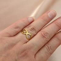 Shadowhunter Runes prsten od nehrđajućeg čelika Angelic Power Rune prsten beskonačni nakit Keltic Runes