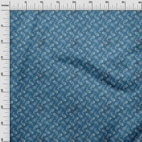 Onuone pamučna svila Teal plava tkanina Batik Tkanina za šivanje tiskane ploče za obnarenje pored dvorišta
