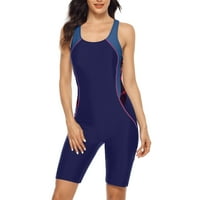 Socijalni ženski sportski kupaći kostimi Colorblock Boyleg atletski kupaći kostimi