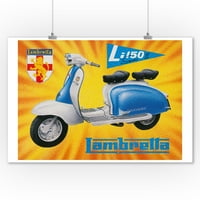 Lambretta li Vintage poster Italija