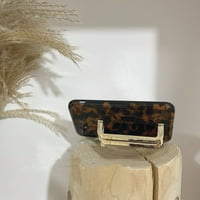 Toyella japanski i korejski amber metalni kvadratni gumb silikonski telefon futrola zlatna trga trga