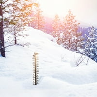 Virmaxy Prodaja Metar snijega Ručno izrađena metalna vanjska vrta Snježjak Mjerač vrta Dekoracija Brown