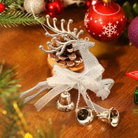 Božićni bell ukrasi Electroplating božićne posude za božice viseći Jingle Bell ukrasi za božićnu vrata