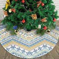 Halloween božićna suknja, boemska mozaika HERINGSBONE BORAY PARTY UNUDRNI ukrasi ukrasi