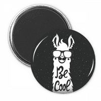 Biti cool alpaca crna bijela citat hladnjača Magnet naljepnica ukras