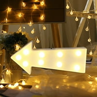 Cibee LED lampica, osvijetlite bijelu plastičnu slova koja stoje viseći za kućnu zabavu za vjenčanje