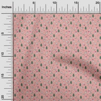 Onuone pamučni dres pamuk svijetli ružičasti tkanini Božićni zanat projekti Dekor tkanina tiskano dvorištem