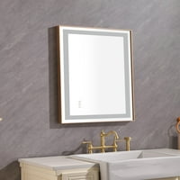 Office 36 * LED lakirana kupaonica Zidno montirano zrcalo sa visokim lumen + anti-maf odvojeno kontrola
