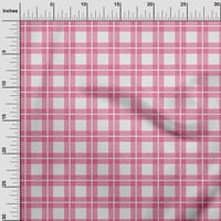 Onuone pamuk poplin ružičasta tkanina Gingham Provjeri šivanje zanata projekata tkanine otisci dvorišta