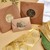 List Gold foil certifikat za brtve Rose reljefni zlatni sertifikat za brtvljenje okruglih samoljepljivih