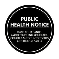 Zaočekajte javno zdravstveno stanje Opravite svoje ruke znakova - mala 4