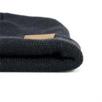 Zimska topla boja koja odgovara vuneni šešir plišani zadebljani pleteni šešir na otvorenom hladnom kožnom