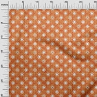 Onuone pamuk poplin lišće tkanine naranče i geometrijsku haljinu materijal tkanina za ispis tkanina
