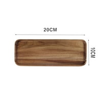 NORBI drvena ploča drvena ladica pravokutni kafa za doručak krug ladica voćna ladica drvena posuda Kuhinjski