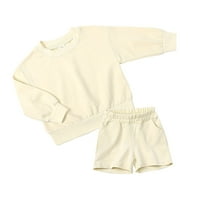 Baby Boy odjeća za dječakov ljetni dugi rukav punji na vrhu kratke hlače odijelo odjeća za odjeću za
