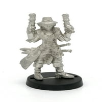 StoneHaven Half-Orc Gunslinger Minijaturna figura za tablicu Top Wargames - Made u SAD-u
