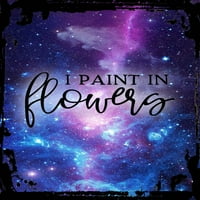 Galaxy Inspiration Wall Art I Paint u cvijeću Cvjećara Kreiraj umjetnika Buket Aranžman Metalni zid