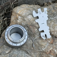 LIXADA prijenosni titanijski štednjak sa poklopcem Cross Foove stalak za stalak za planinarenje Pješačenje