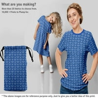 Onuone pamuk svilene plave tkanine sova DIY odjeća za preciziranje tkanine za ispis tkanine od dvorišta