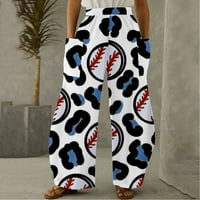 Mrat Sport hlače za žene pune dužine hlače modne dame udobne bejzbol ispisane boje crkvene hlače za